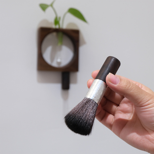 意式摩卡壶手冲咖啡布粉针清洁刷套装创意胡桃木咖啡用品水培花瓶