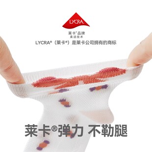 小龙人婴儿袜子女宝宝春夏季薄款网眼透气小孩纯棉中筒袜夏天小童