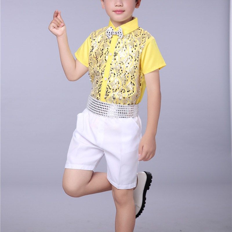 六一儿童演出服 百搭新款男童背带裤 幼儿亮片衬衫表演合唱服,童装/婴儿装/亲子装,儿童演出服,淘宝优惠券,粉丝福利购,淘宝优惠卷