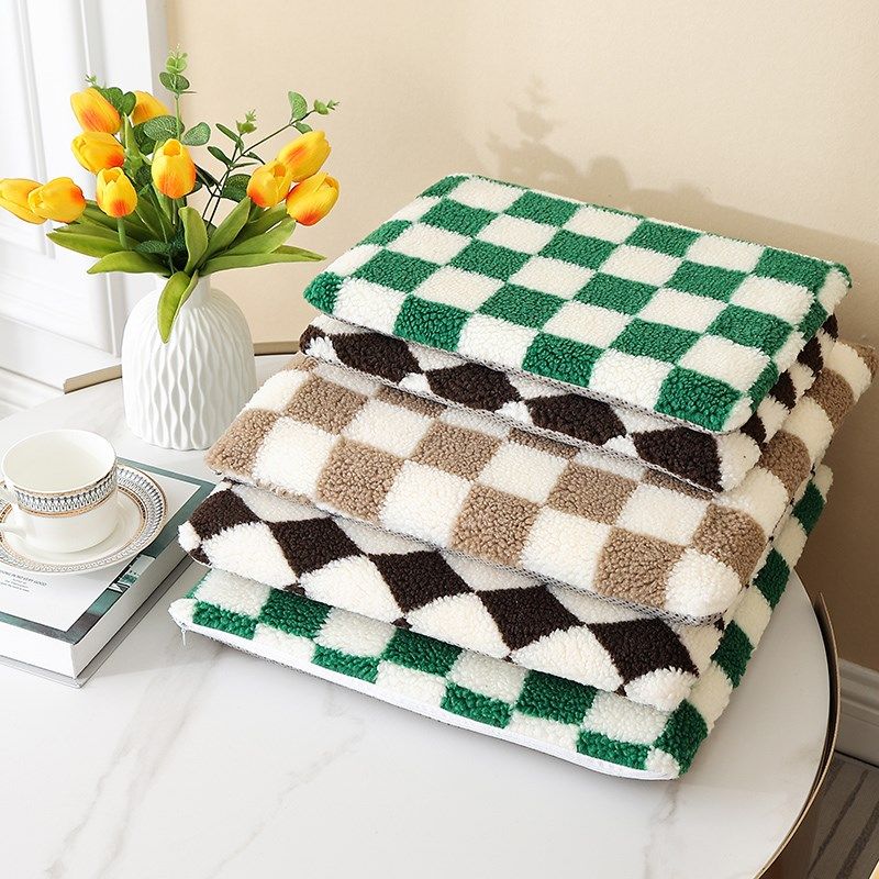 乳胶坐垫家用软椅子垫简约办公靠垫久坐地上屁垫冬季加厚格子坐垫,居家布艺,椅垫,淘宝优惠券,粉丝福利购,淘宝优惠卷