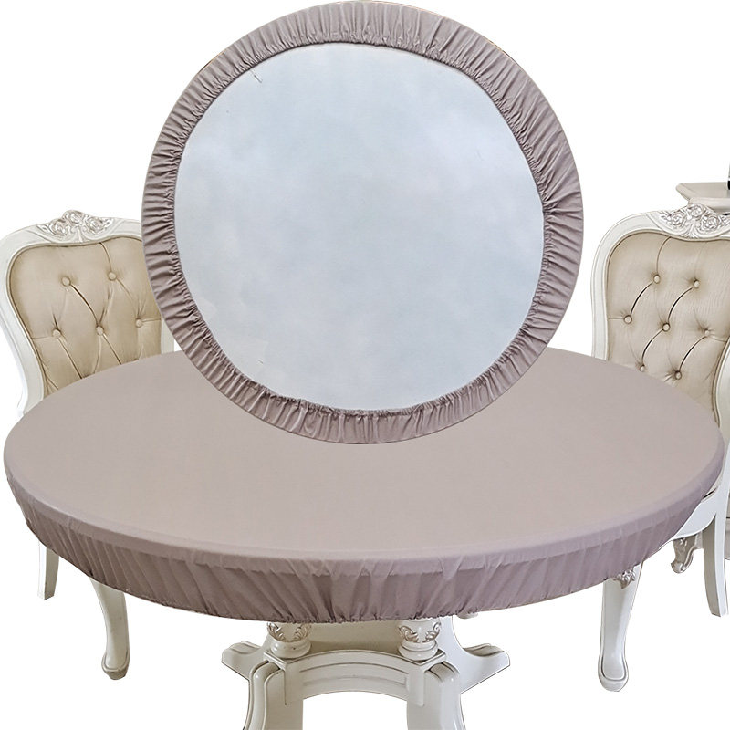 圆桌套罩转盘套松紧全包桌布防水防油防烫免洗家用圆形餐桌保护套,居家布艺,桌布,淘宝优惠券,粉丝福利购,淘宝优惠卷