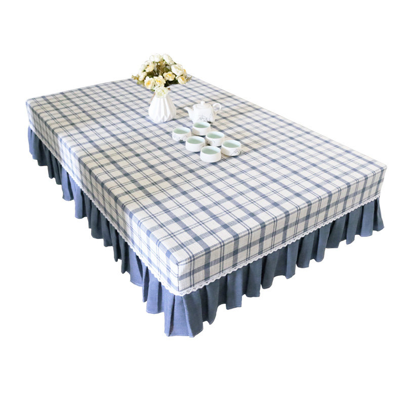 布艺小清新简约格子餐桌布餐桌套格子布幼儿园学生课桌桌布茶几套,居家布艺,桌布,淘宝优惠券,粉丝福利购,淘宝优惠卷