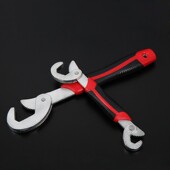 万能扳手万用活动活口板手多功能大开口管钳板子五金工具两件套装