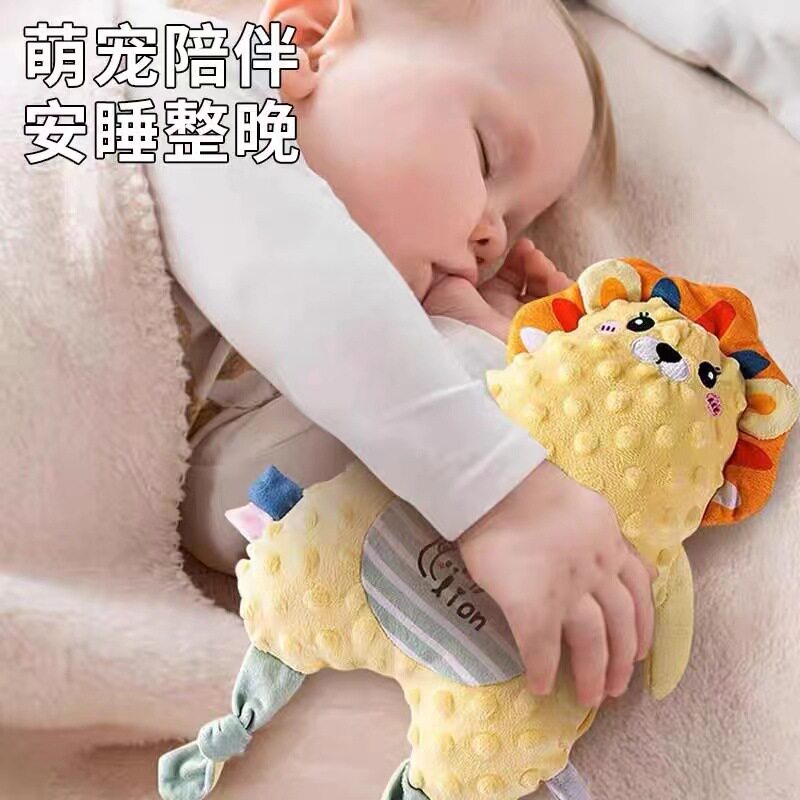 安抚玩偶婴儿安抚巾可入口啃咬毛绒宝宝哄睡公仔手偶牙胶玩具a