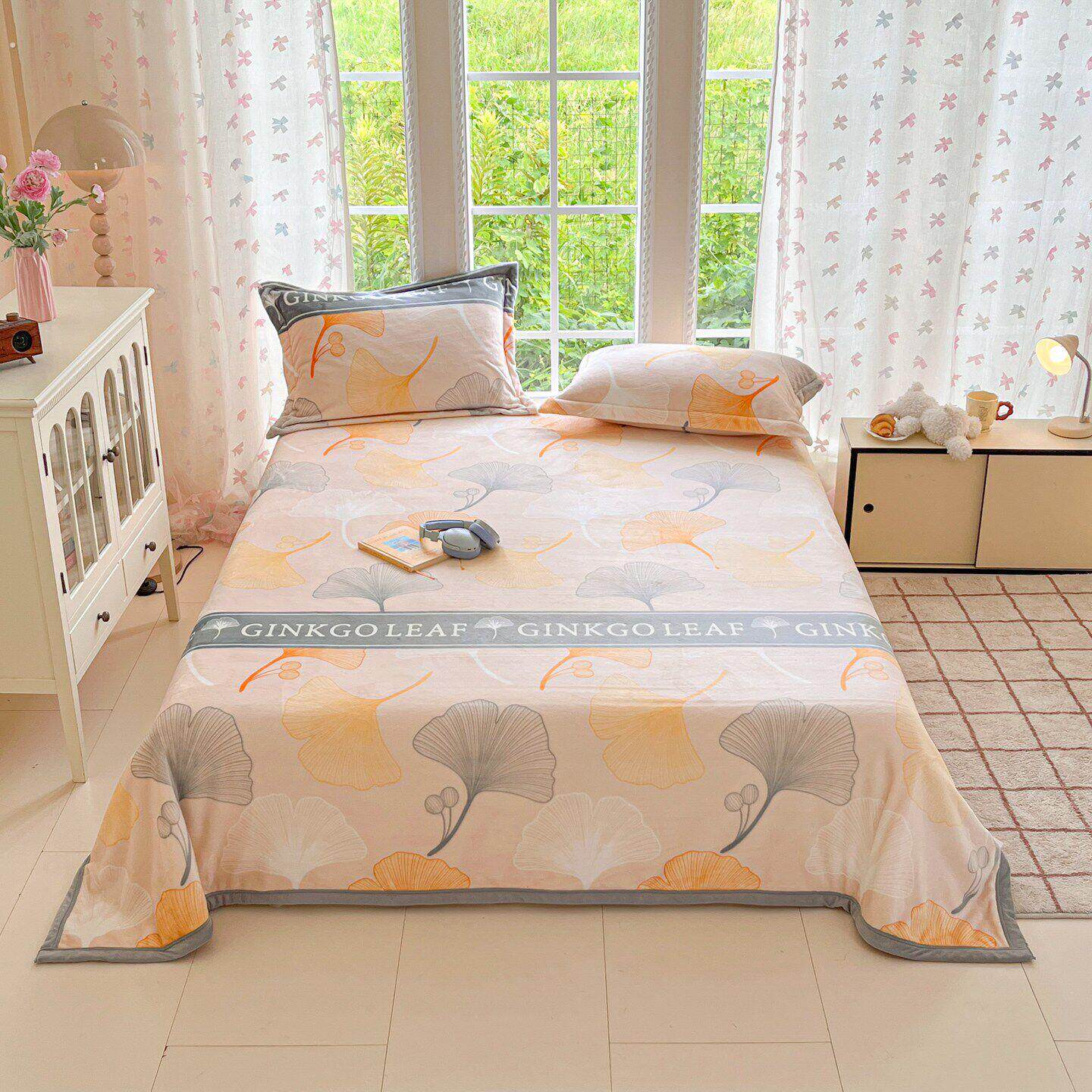 毛毯绒毯床单毯双人学生儿童毯冬季单人毛毯加厚毛毯铺床薄款四季