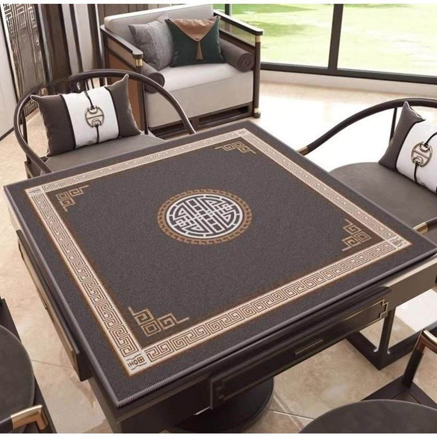 打扑克牌专用台面桌垫手搓麻将麻雀桌面布棋牌室纸牌桌布加厚静音