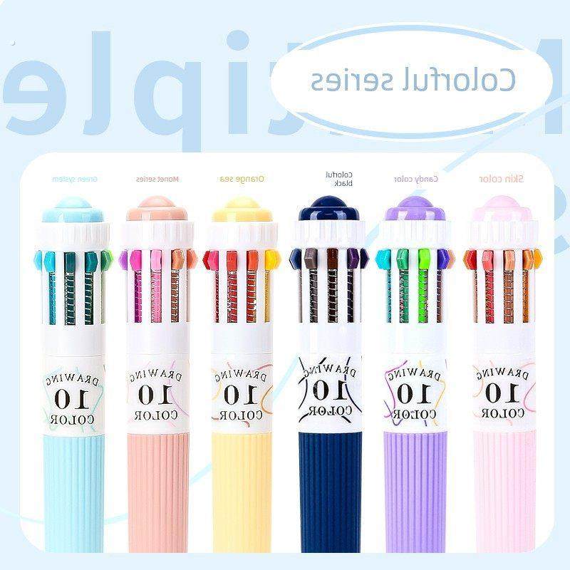 60色圆珠笔绘画专用多色彩色中性笔按压多功能十色合一手账笔,文具电教/文化用品/商务用品,圆珠笔,淘宝优惠券,粉丝福利购,淘宝优惠卷