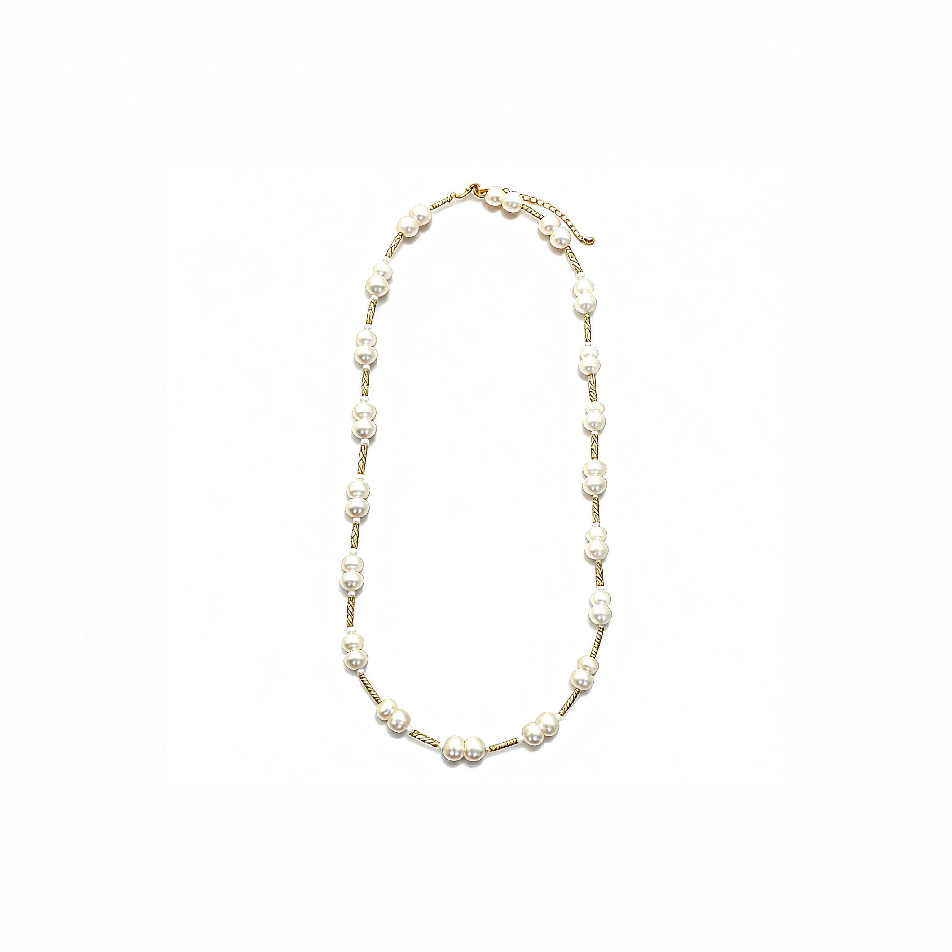 FAR NEAR 天然淡水珍珠项链送女友礼物好事发生毛衣链轻奢长70mm