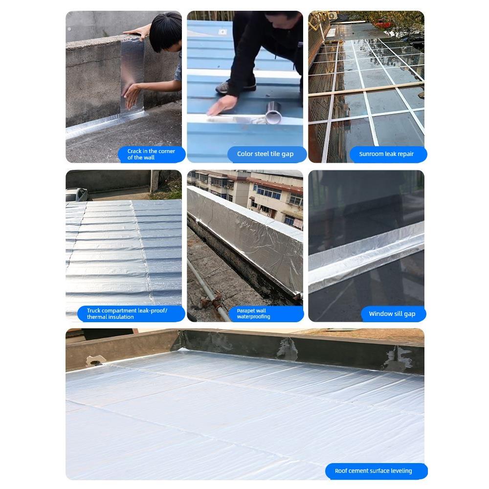 农村房漏雨粘贴瓦房子漏雨修覆瓦片补漏屋顶防水贴纸加厚补漏材料