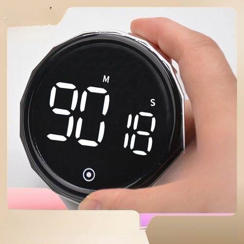 电子旋转计时器厨房闹钟电子秒表多功能定时器