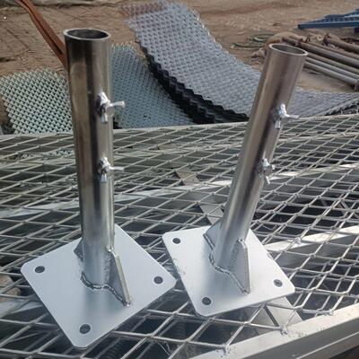 脚手架底座48钢管底座一寸管固定底座遮阳伞底做竹篱笆立柱固定摆