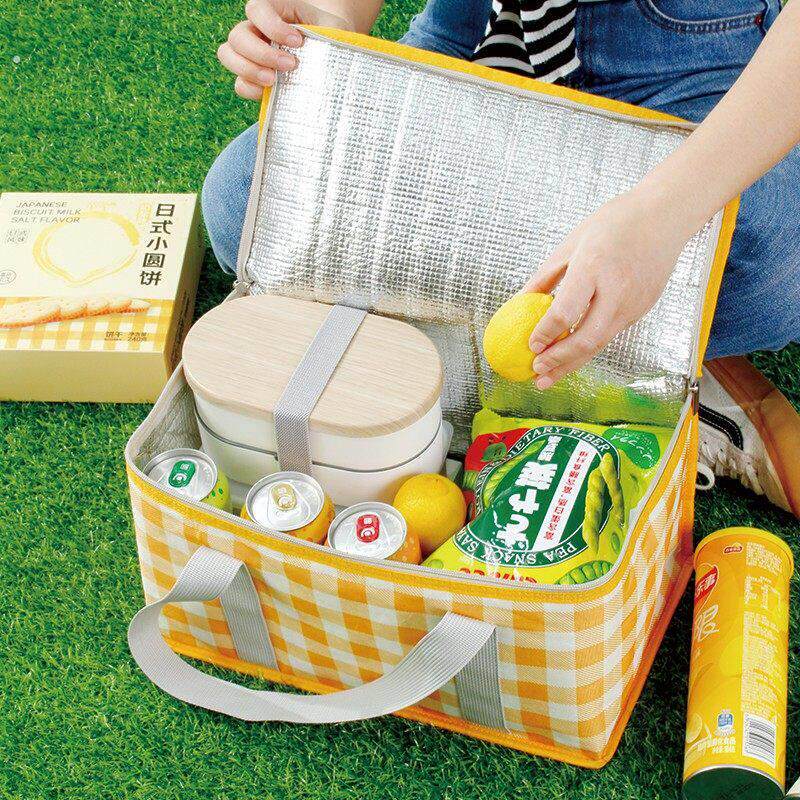 户外手提篮保温篮野餐用品全套网红篮子折叠篮收纳用踏青篮野餐篮