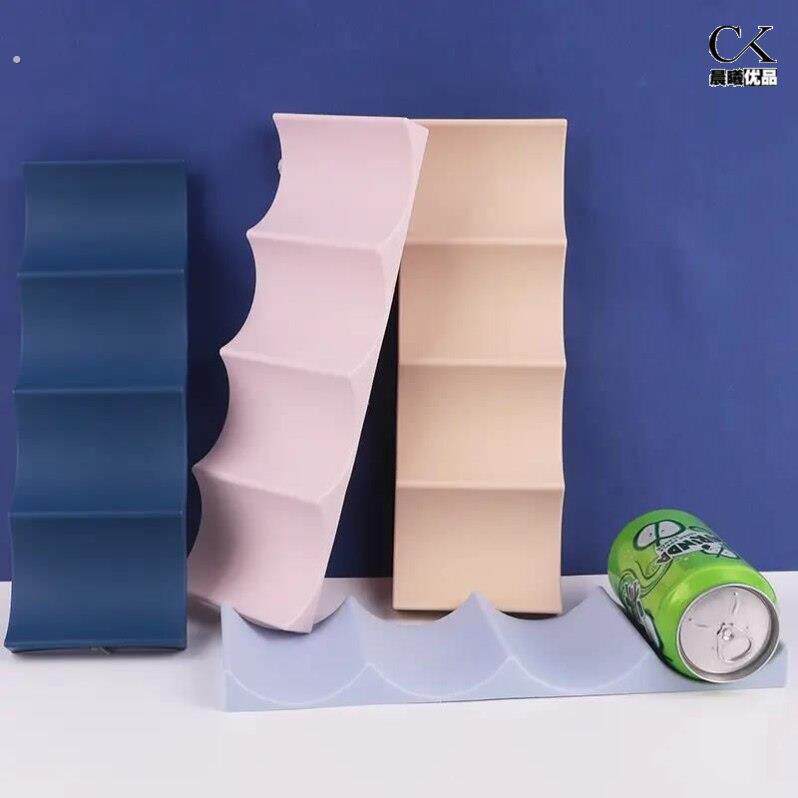 红酒收纳架简约家用塑料置物架 创意酒瓶饮料酒瓶冰箱摆放置放架