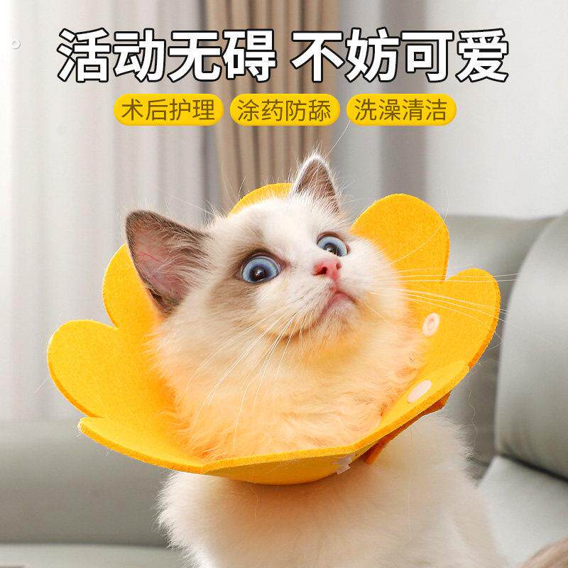 脖子牵引带圈狗猫咪项圈脖套防舔咬圈软伊莉莎白圈宠物头套软项圈