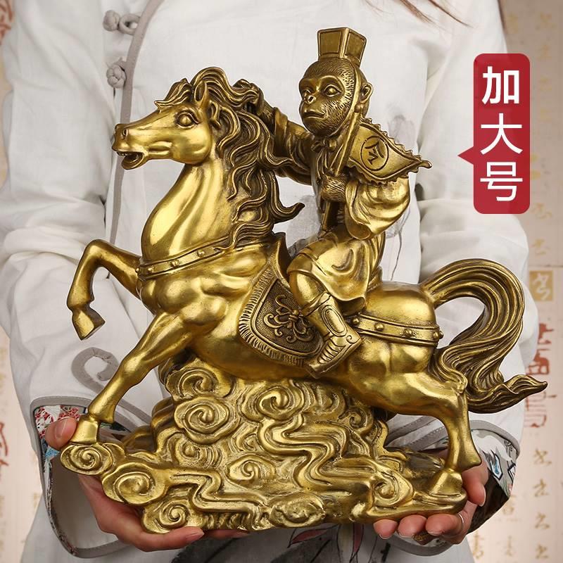 全铜马上封侯摆件马上发财办公室招财马摆件客厅店铺开业装饰礼品