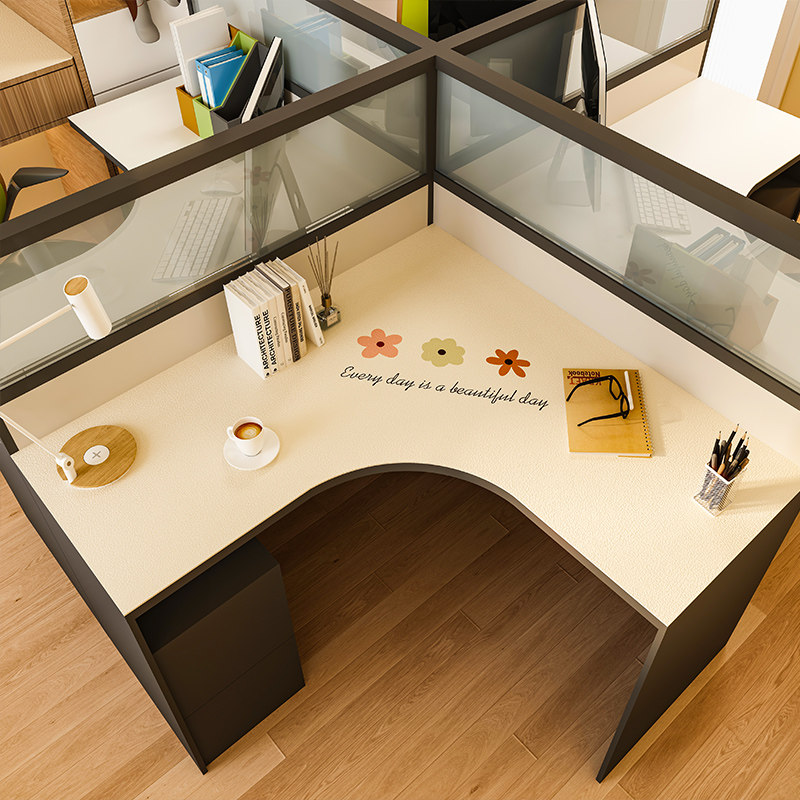 转角书桌垫拐角l型弧形 学生学习写字台办公防水防油桌布面保护垫