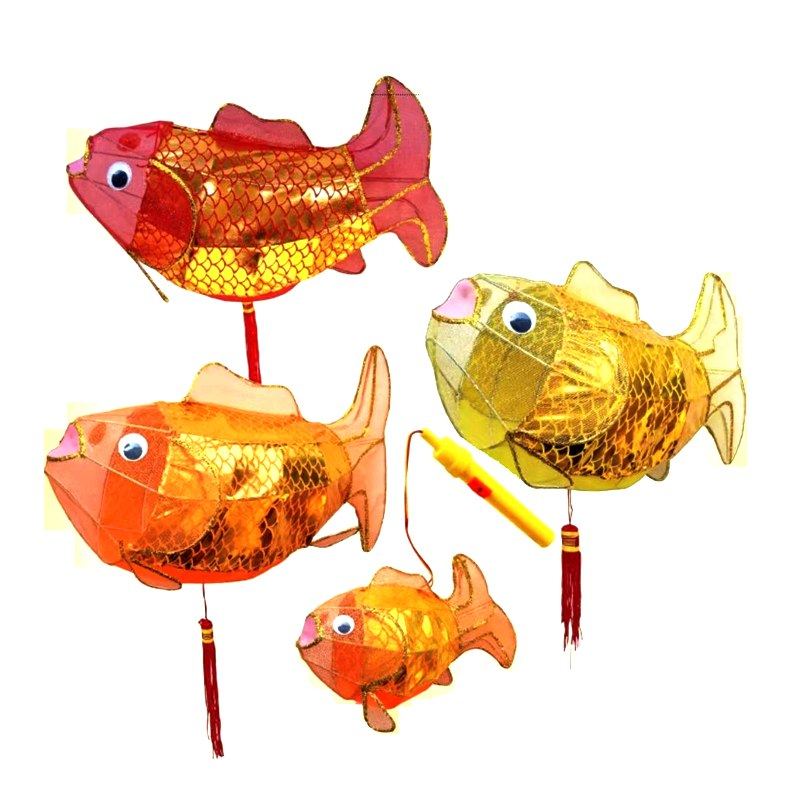 中秋节传统工艺灯笼酒店商场室内装迷你大鲤鱼手工制作喜庆绸布鱼,节庆用品/礼品,灯笼,淘宝优惠券,粉丝福利购,淘宝优惠卷