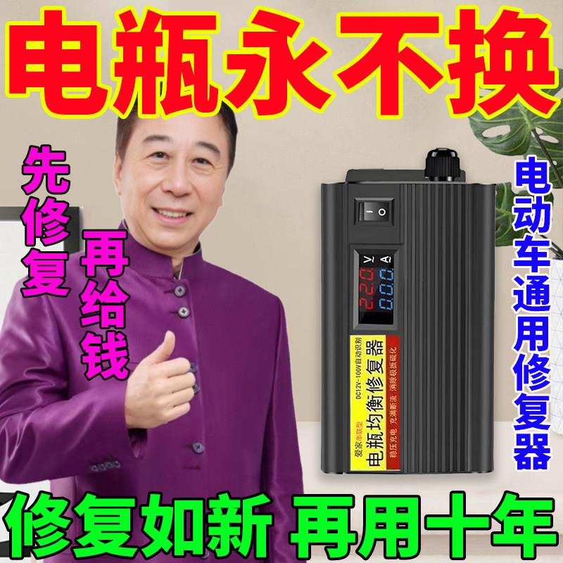 电动车电瓶修复器延长电池寿命稳压续航增程激活脉冲修复仪充电器