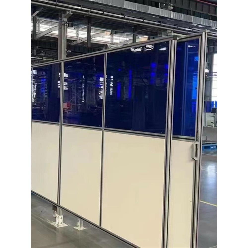 亚克力安全围栏4040铝型材框架隔断车间机械设备格栅护栏
