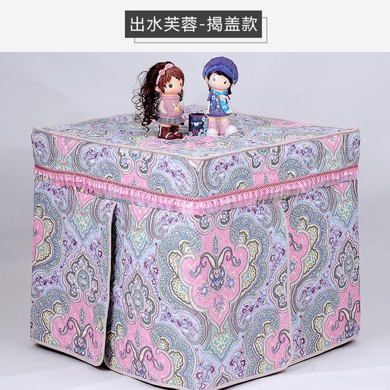 烤火罩新款正方形电炉罩被加厚麻将机电暖炉罩布冬季烤火桌子罩套