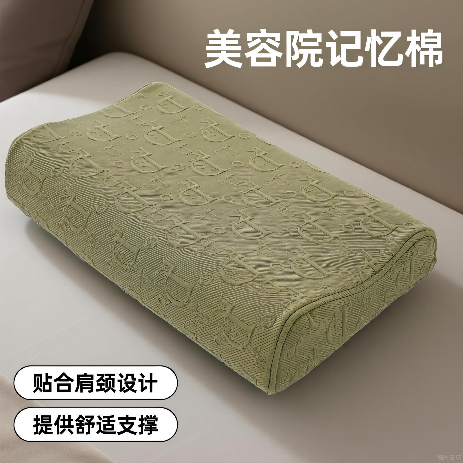 美容床专用枕头美容院专用长方形按摩床小枕头防塌含枕芯枕套可洗