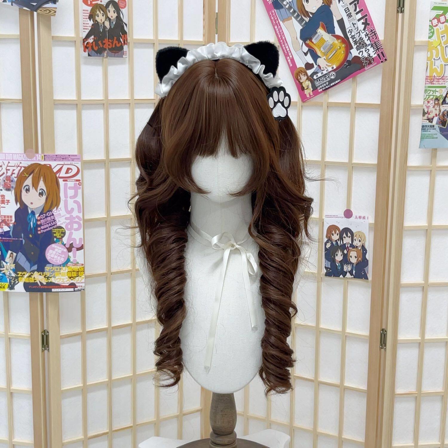【甜心奈奈】古早日系双马尾水母头lolita甜美少萝仿真人假发头套