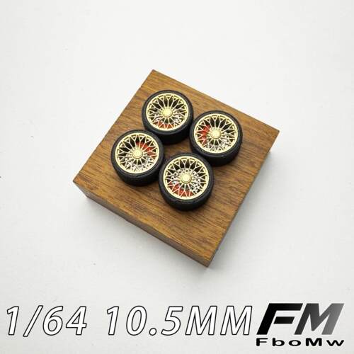FM 1:64轮毂汽车模型改装轮壳MINIGT改装轮壳轮胎含碟煞盘GF-1