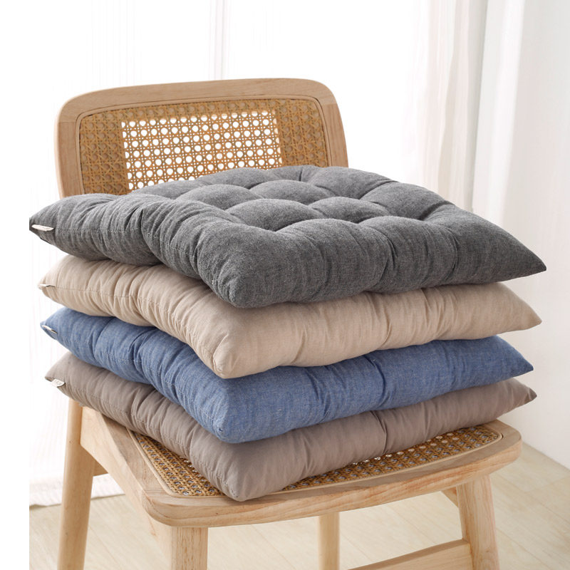 简约日式纯棉加厚坐垫办公室久坐椅子凳垫冬季学生寝室座垫屁垫,居家布艺,椅垫,淘宝优惠券,粉丝福利购,淘宝优惠卷