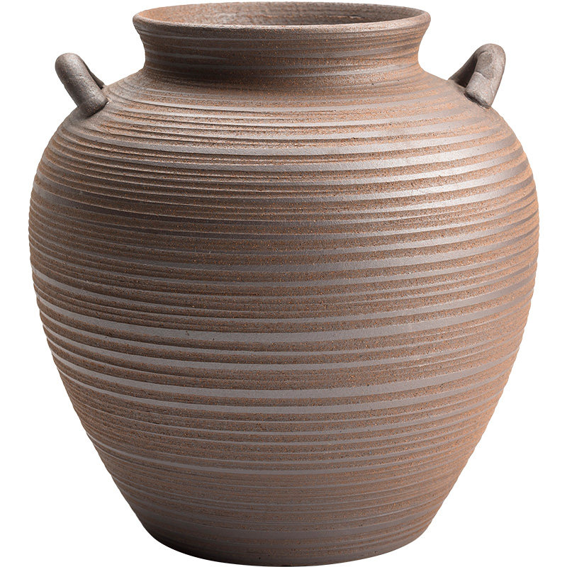 陶迷粗陶拉胚花瓶创意客厅干花花插陶瓷水养花器禅意中式家居摆件,家居饰品,花瓶,淘宝优惠券,粉丝福利购,淘宝优惠卷