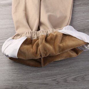 儿童裤子男童秋冬装加绒卡其色长裤中大童校服休闲西裤小学生校裤