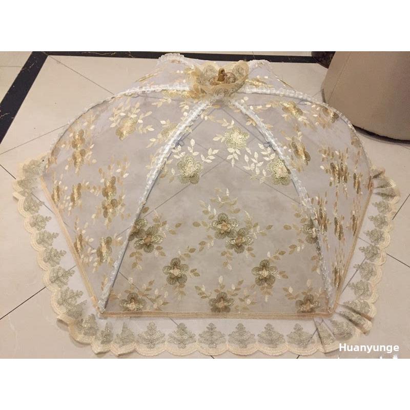欧式高档餐罩,可折叠可洗餐罩,餐伞罩,大型防蝇餐罩,圆形餐罩
