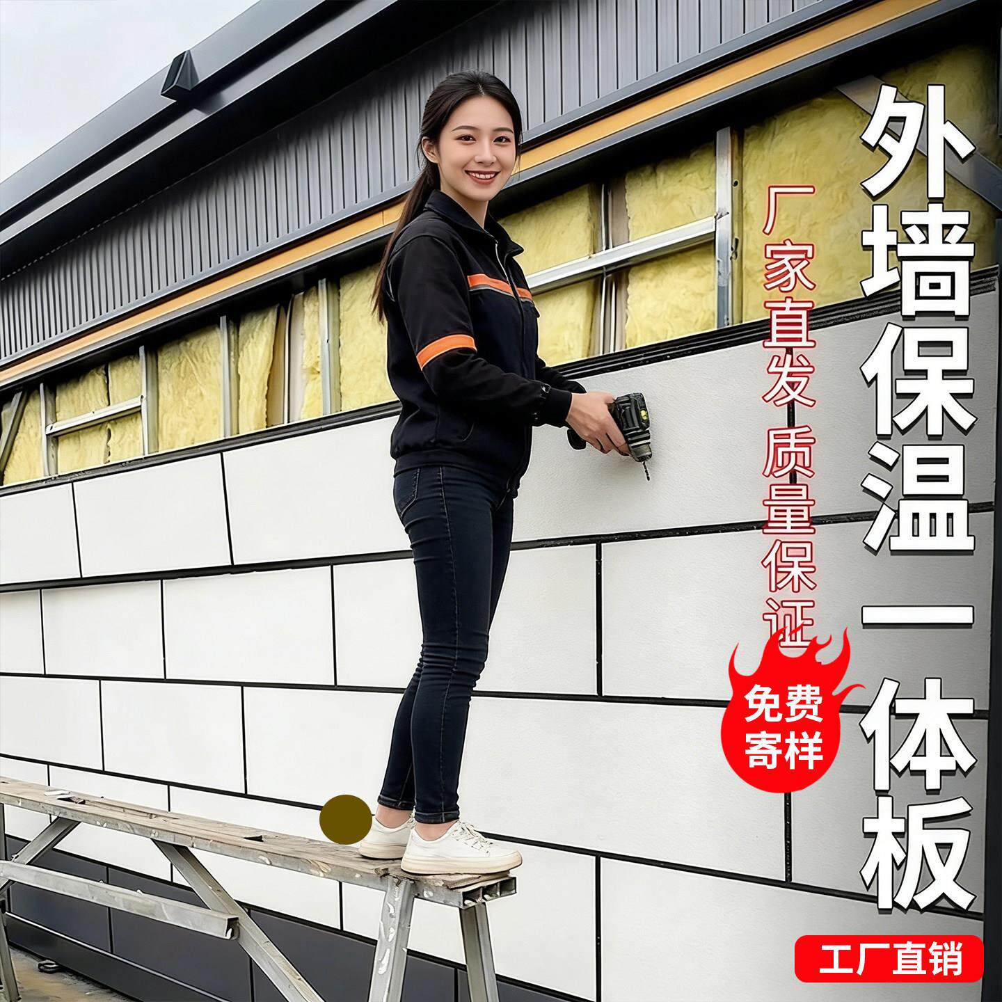 外墙保温装饰一体板金属雕花板防火隔热板新型墙板室内外岩棉内墙