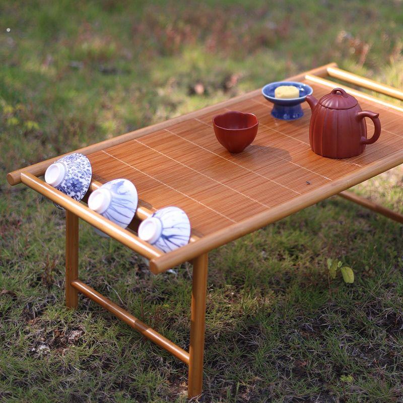 芳华高山楠竹休闲茶室小茶桌古典工艺可折叠家用茶台茶艺国风