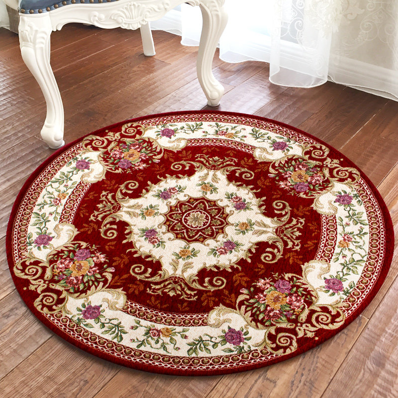 加厚欧式圆形地毯电脑椅子转椅吊椅垫子客厅卧室书房地垫可机洗,居家布艺,地毯,淘宝优惠券,粉丝福利购,淘宝优惠卷