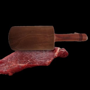 梨木硬木敲肉锤砸肉锤调料浸味敲打锤实木松肉锤打肉锤肉锤子