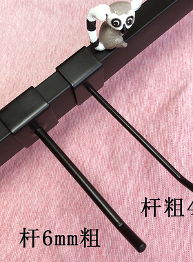 黑色卡1.5方管挂钩超市货架挂钩手机配件饰品白色横梁挂勾卡2.0cm