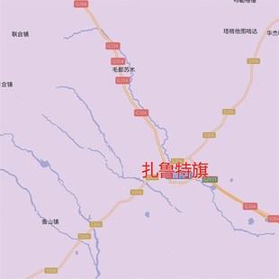 2024新款通辽市地图贴图办公室挂图高清防水墙壁贴超大装饰画定制
