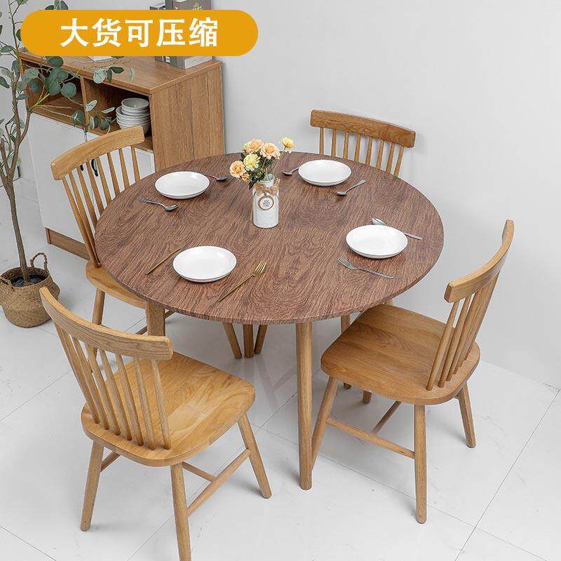 PVC松紧带桌布 圆形弹力桌套 法兰绒背衬弹力桌罩松木纹防水防油