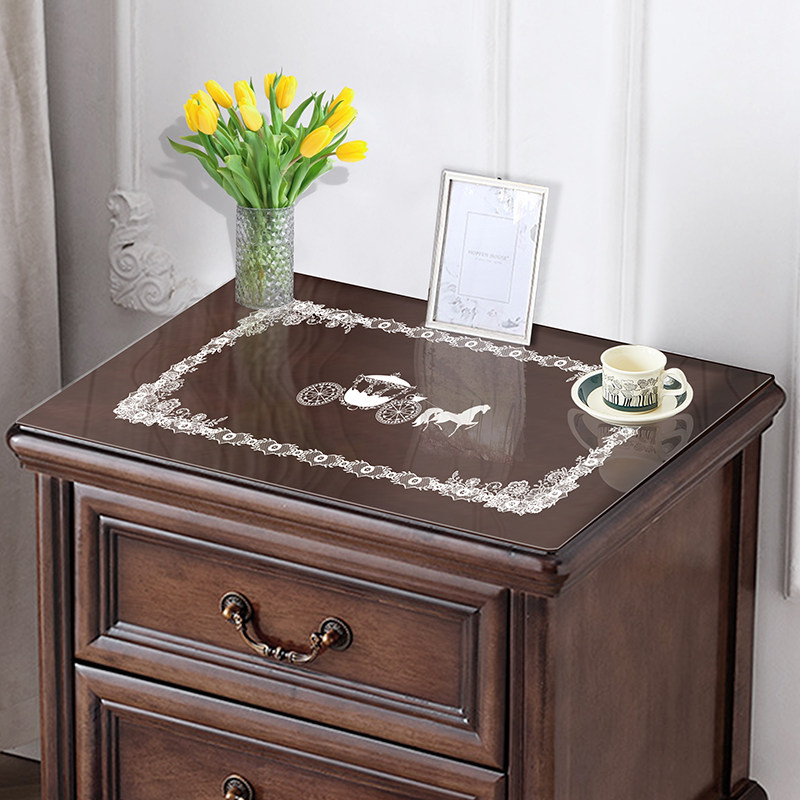 氛围高级感床头柜透明软玻璃桌垫子防水卧室pvc蕾丝桌布台布胶垫,居家布艺,桌布,淘宝优惠券,粉丝福利购,淘宝优惠卷