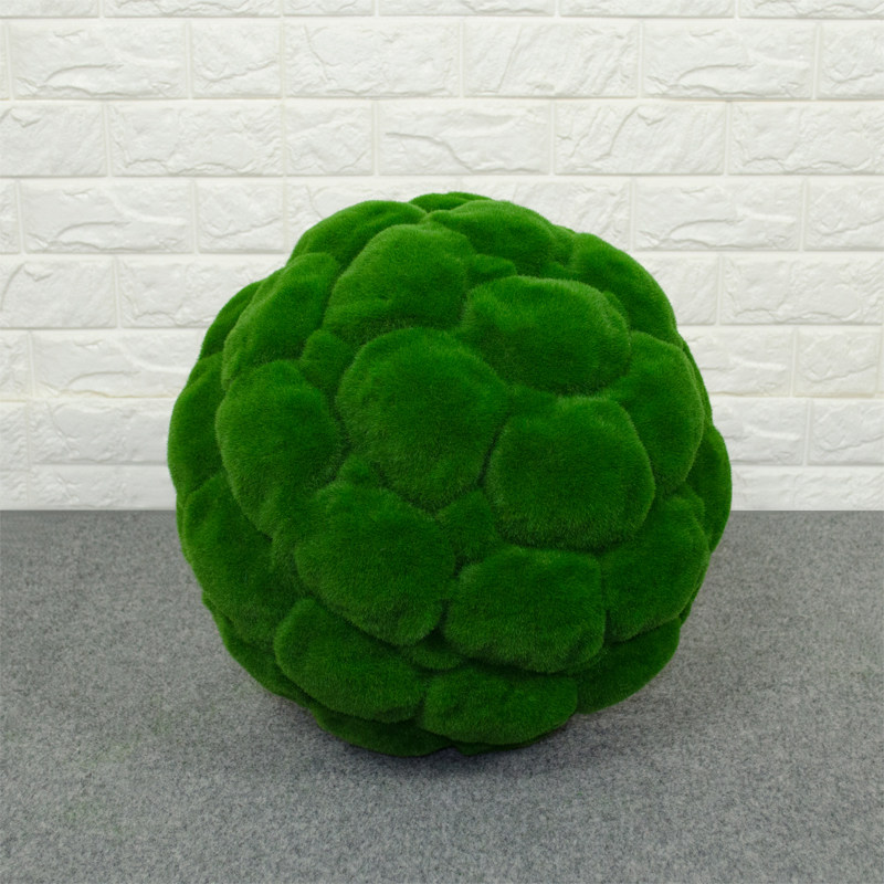 仿真苔藓球婚庆吊顶挂饰绿植装饰青苔球松针草球酒店商场家居装饰