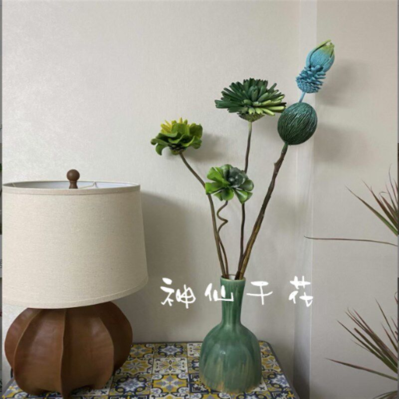 【神仙】花艺师手工制作泰国进口永生花前台办公室客厅装饰花材
