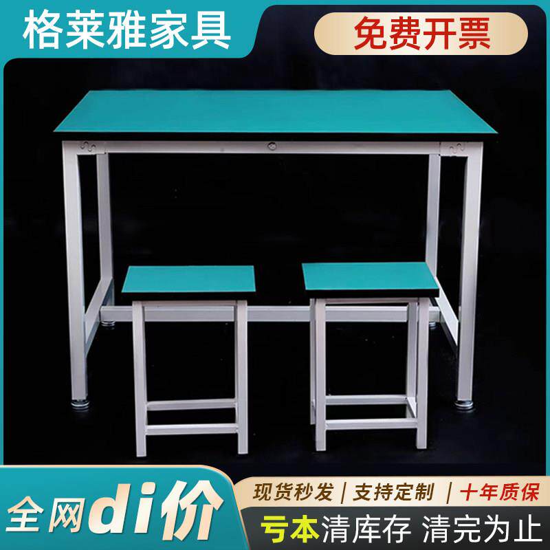承重钳工防静电双层工作台流水线平面桌子无尘工作台手机维修桌子