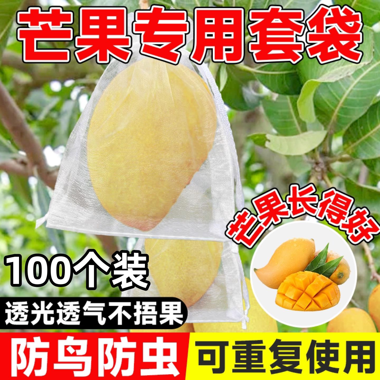 水果防虫保护袋芒果桃子枇杷防鸟防果蝇套果网袋透光透气尼龙纱网