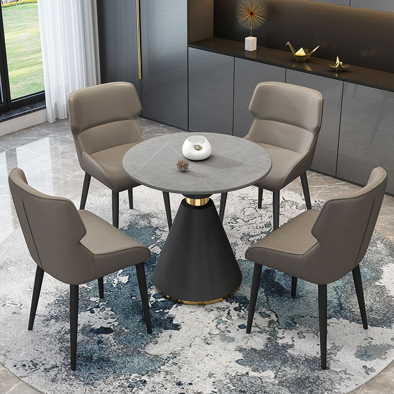 轻奢天然岩板洽谈小圆桌简约酒店接待桌椅组合售楼处谈单圆形餐桌,住宅家具,岩板餐桌,淘宝优惠券,粉丝福利购,淘宝优惠卷