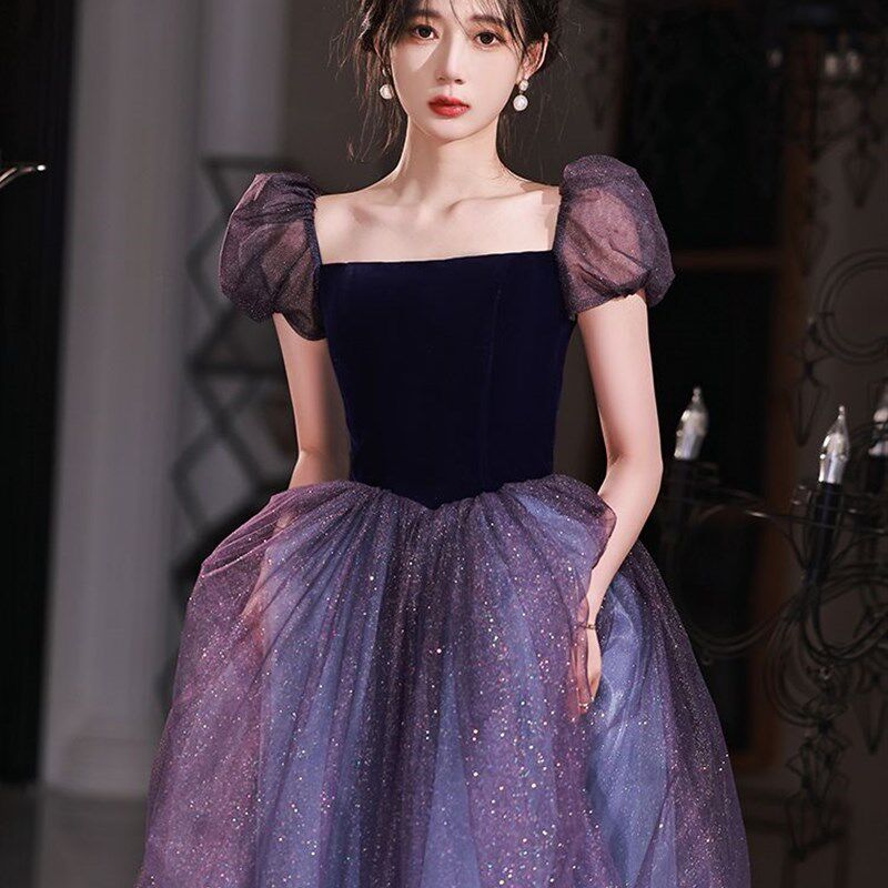 裙轻奢小众高端仙气生日18岁成人礼女生学生艺考主持人毕业晚礼服