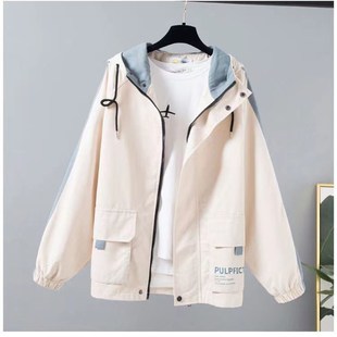 初中学生高中大童薄款开衫外套春秋装新款12-19岁少女孩宽松上衣