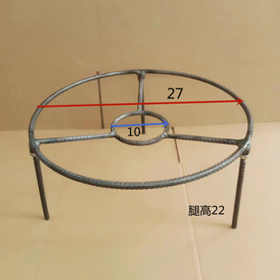 外出火盆三脚架柴火三角架架锅架家用圆形老式火炉锅炉生铁支架