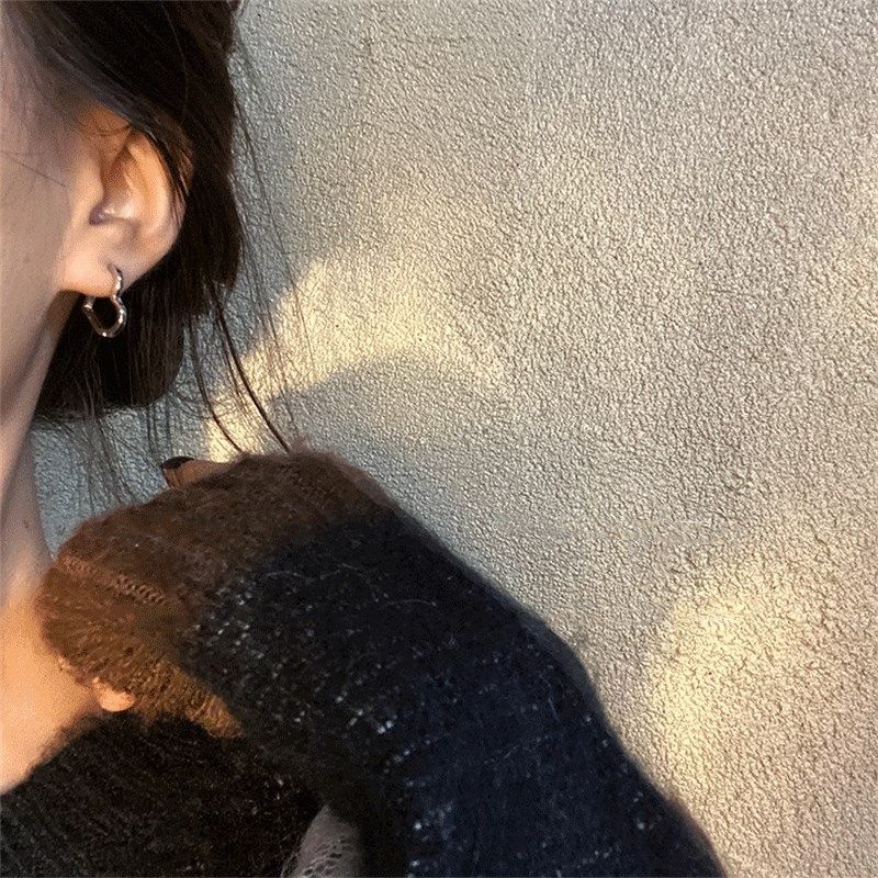 srrmhyn银色冷淡风耳环2024年新款潮耳饰耳钉女爱心耳扣,节庆用品/礼品,创意/设计玩具,淘宝优惠券,粉丝福利购,淘宝优惠卷