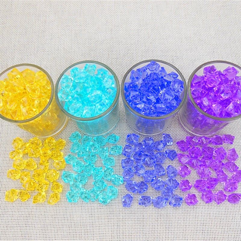 亚克力水晶石鱼缸彩石家居花瓶装饰石头彩色假冰粒水培石子包邮,鲜花速递/花卉仿真/绿植园艺,水晶珠/玻璃珠,淘宝优惠券,粉丝福利购,淘宝优惠卷