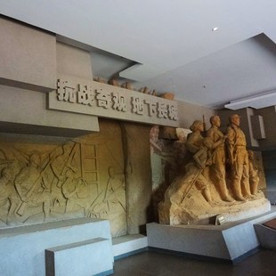 地下长城群雕人物铸铜玻璃钢景区场景大型室内雕塑艺术定制摆件